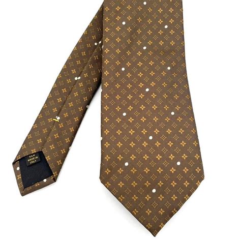 vintage louis vuitton brown mens tie|louis vuitton tie price.